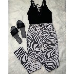 Wild Zebra Skinny Jeans